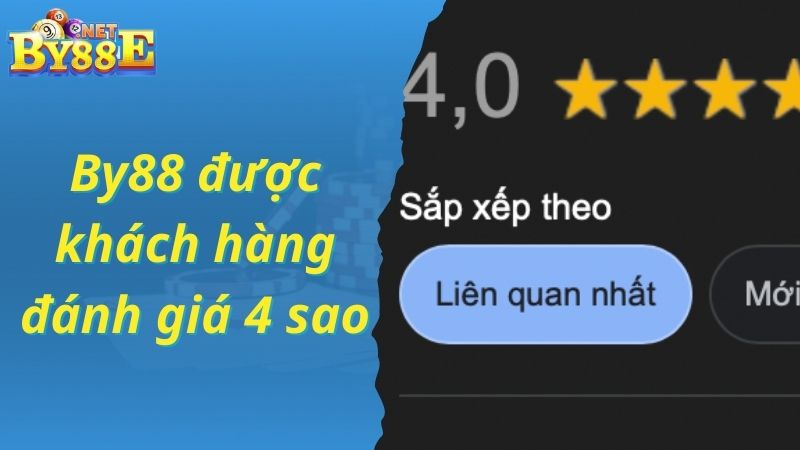 By88 được khách hàng đánh giá 4 sao