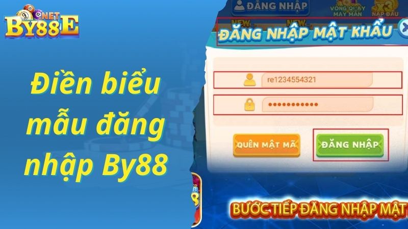 Điền thông tin trong biểu mẫu đăng nhập hệ thống